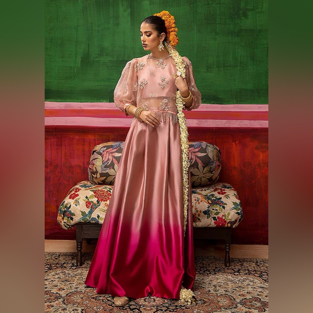 Mahum Asad Pink Lehenga